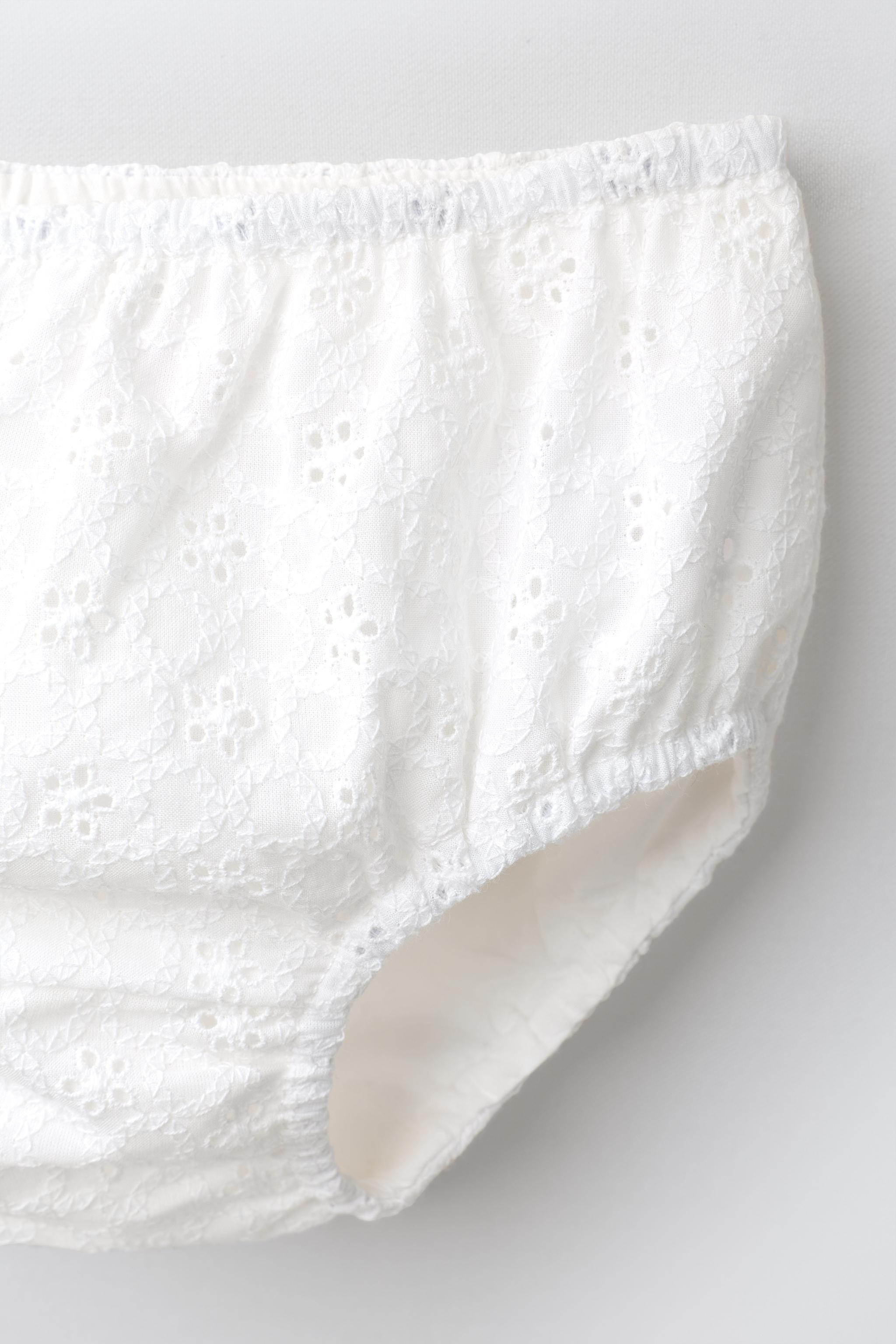 EMBROIDERED DRESS AND BLOOMERS